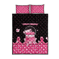 Breast Cancer Christmas Quilt Bed Set Merry Pinkmas - Wonder Print Shop