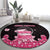 Breast Cancer Christmas Round Carpet Merry Pinkmas - Wonder Print Shop