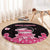 Breast Cancer Christmas Round Carpet Merry Pinkmas - Wonder Print Shop