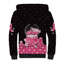 Breast Cancer Christmas Sherpa Hoodie Merry Pinkmas - Wonder Print Shop