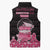 Breast Cancer Christmas Sleeveless Puffer Jacket Merry Pinkmas - Wonder Print Shop