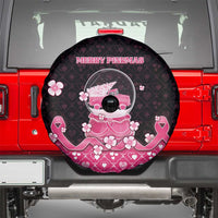 Breast Cancer Christmas Spare Tire Cover Merry Pinkmas - Wonder Print Shop