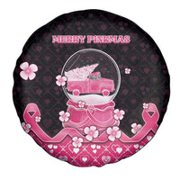 Breast Cancer Christmas Spare Tire Cover Merry Pinkmas - Wonder Print Shop