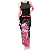 Breast Cancer Christmas Tank Maxi Dress Merry Pinkmas - Wonder Print Shop