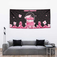 Breast Cancer Christmas Tapestry Merry Pinkmas - Wonder Print Shop