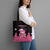 Breast Cancer Christmas Tote Bag Merry Pinkmas - Wonder Print Shop