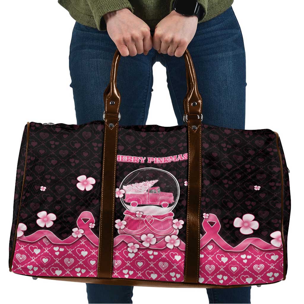 Breast Cancer Christmas Travel Bag Merry Pinkmas - Wonder Print Shop