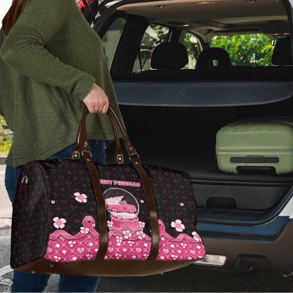 Breast Cancer Christmas Travel Bag Merry Pinkmas - Wonder Print Shop