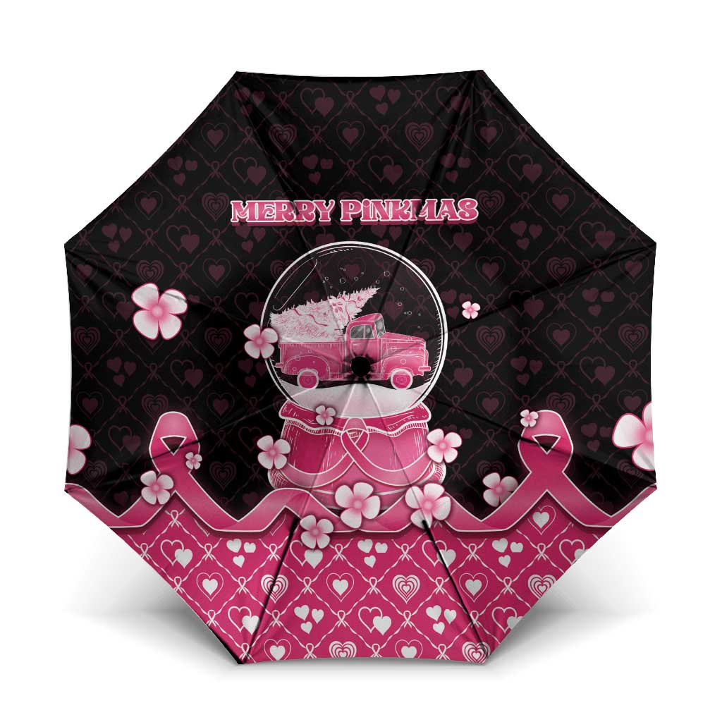 Breast Cancer Christmas Umbrella Merry Pinkmas - Wonder Print Shop