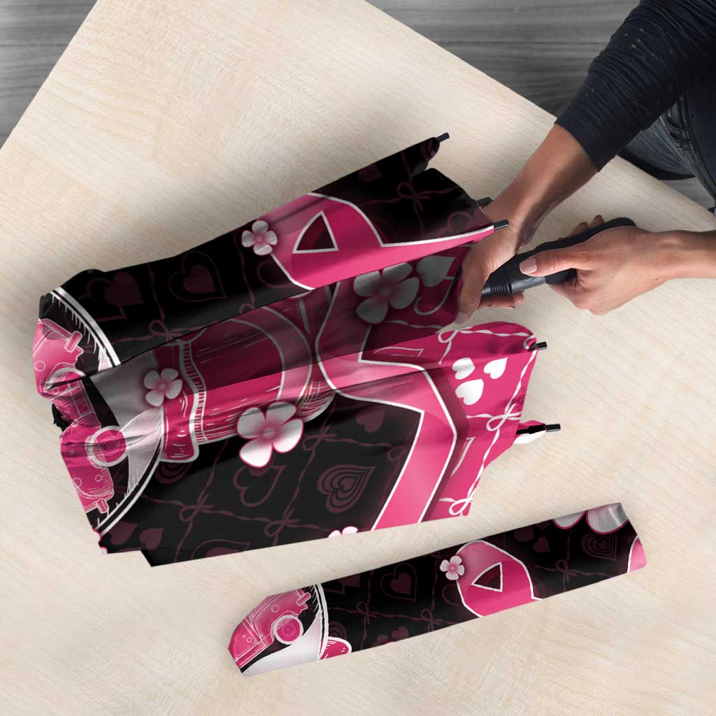 Breast Cancer Christmas Umbrella Merry Pinkmas - Wonder Print Shop