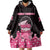 Breast Cancer Christmas Wearable Blanket Hoodie Merry Pinkmas - Wonder Print Shop