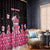 Breast Cancer Christmas Window Curtain Merry Pinkmas - Wonder Print Shop