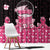 Breast Cancer Christmas Window Curtain Merry Pinkmas - Wonder Print Shop