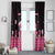 Breast Cancer Christmas Window Curtain Merry Pinkmas - Wonder Print Shop