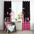 Breast Cancer Christmas Window Curtain Merry Pinkmas - Wonder Print Shop