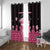 Breast Cancer Christmas Window Curtain Merry Pinkmas - Wonder Print Shop