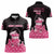Breast Cancer Christmas Women Polo Shirt Merry Pinkmas - Wonder Print Shop