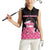 Breast Cancer Christmas Women Sleeveless Polo Shirt Merry Pinkmas - Wonder Print Shop