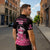 Breast Cancer Christmas Zipper Polo Shirt Merry Pinkmas - Wonder Print Shop