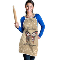 Butterfly Christmas Apron Freedom Is For Everyone - Wonder Print Shop