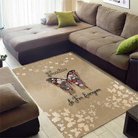 Butterfly Christmas Area Rug Freedom Is For Everyone - Wonder Print Shop