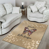 Butterfly Christmas Area Rug Freedom Is For Everyone - Wonder Print Shop