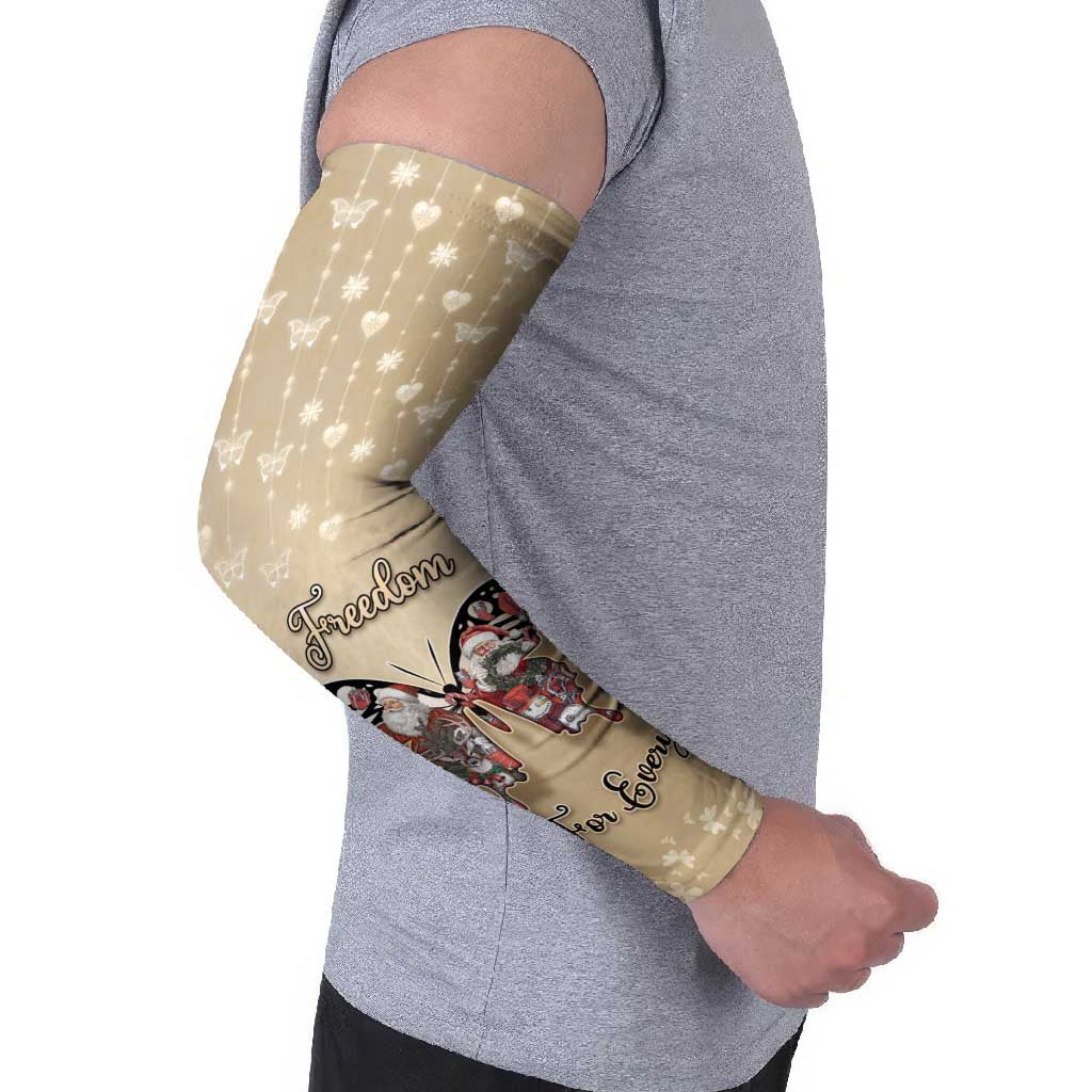 Butterfly Christmas Arm Sleeves Freedom Is For Everyone - Wonder Print Shop