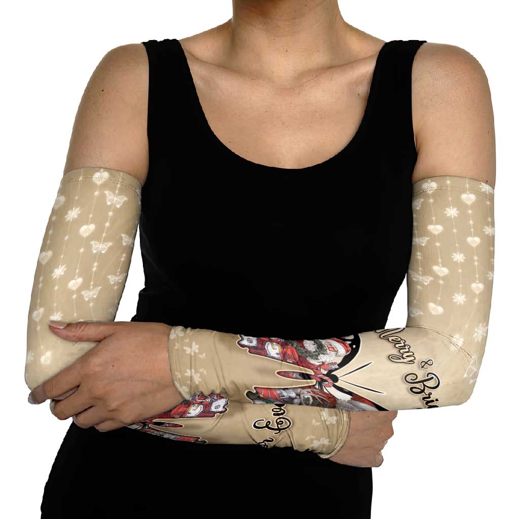Butterfly Christmas Arm Sleeves Freedom Is For Everyone - Wonder Print Shop