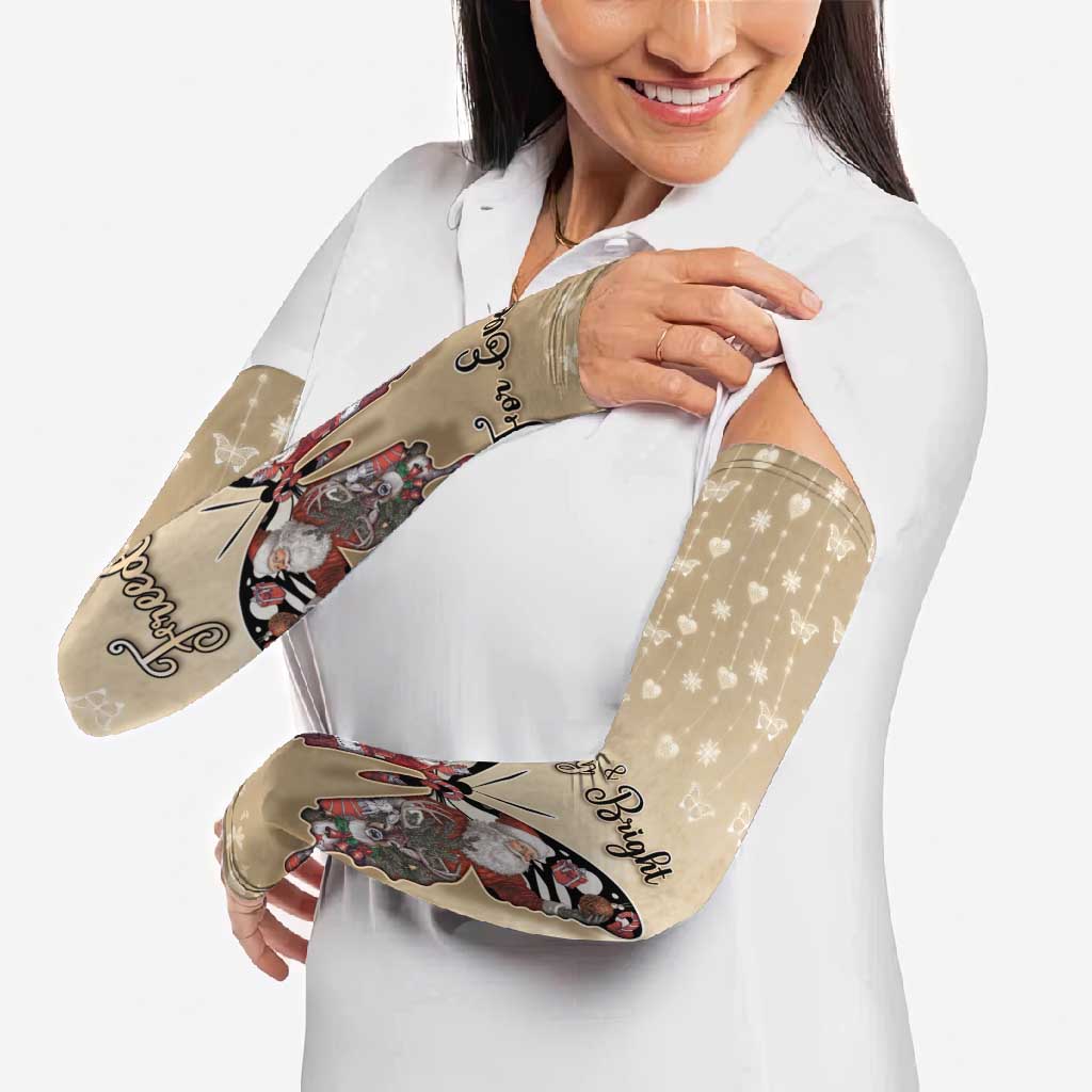 Butterfly Christmas Arm Sleeves Freedom Is For Everyone - Wonder Print Shop