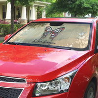 Butterfly Christmas Auto Sun Shade Freedom Is For Everyone - Wonder Print Shop