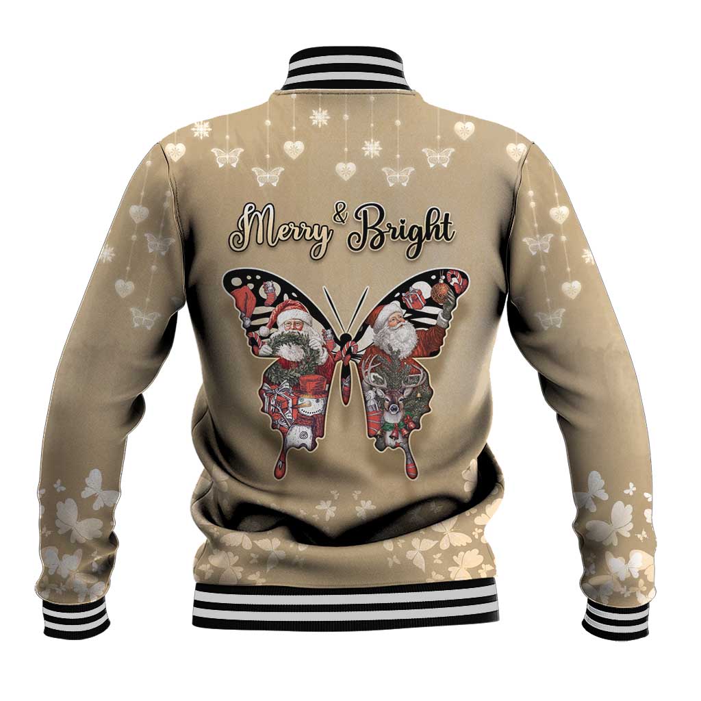 Butterfly Christmas Baseball Jacket Freedom Is For Everyone - Wonder Print Shop