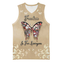 Butterfly Christmas Basketball Jersey Freedom Is For Everyone - Wonder Print Shop