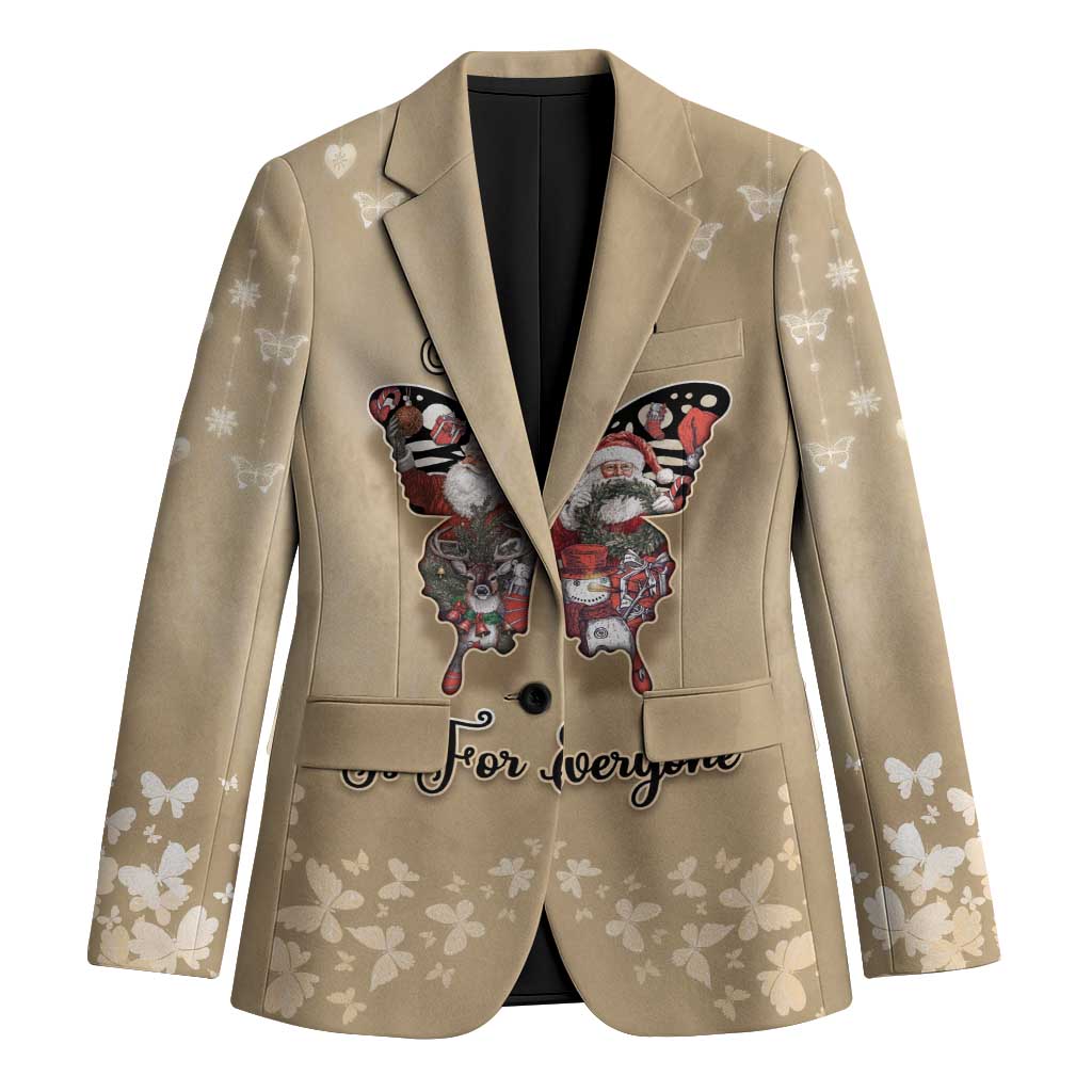 Butterfly Christmas Blazer Freedom Is For Everyone - Wonder Print Shop