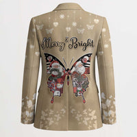 Butterfly Christmas Blazer Freedom Is For Everyone - Wonder Print Shop