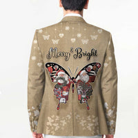 Butterfly Christmas Blazer Freedom Is For Everyone - Wonder Print Shop