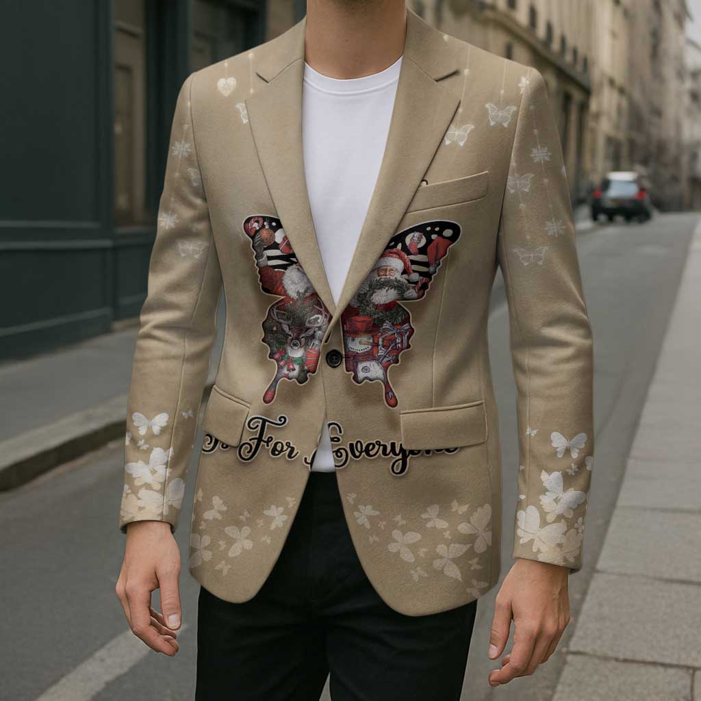 Butterfly Christmas Blazer Freedom Is For Everyone - Wonder Print Shop