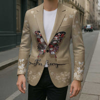 Butterfly Christmas Blazer Freedom Is For Everyone - Wonder Print Shop