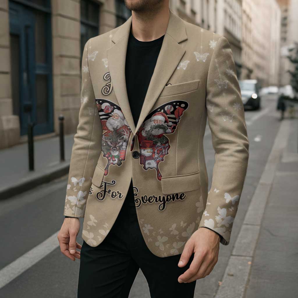 Butterfly Christmas Blazer Freedom Is For Everyone - Wonder Print Shop