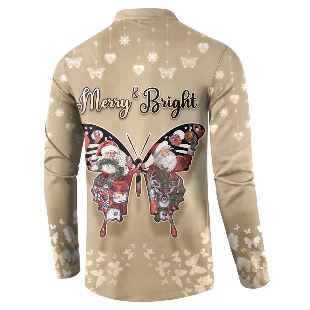 Butterfly Christmas Button Sweatshirt Freedom Is For Everyone - Wonder Print Shop