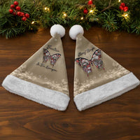 Butterfly Christmas Santa Hat Freedom Is For Everyone - Wonder Print Shop