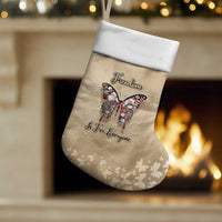 Butterfly Christmas Stocking Freedom Is For Everyone - Wonder Print Shop
