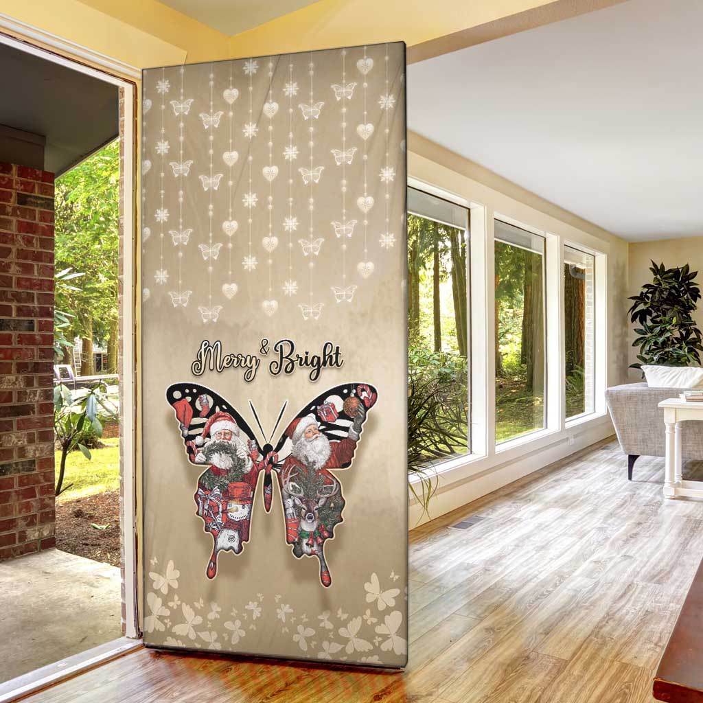 Butterfly Christmas Door Cover Freedom Is For Everyone - Wonder Print Shop