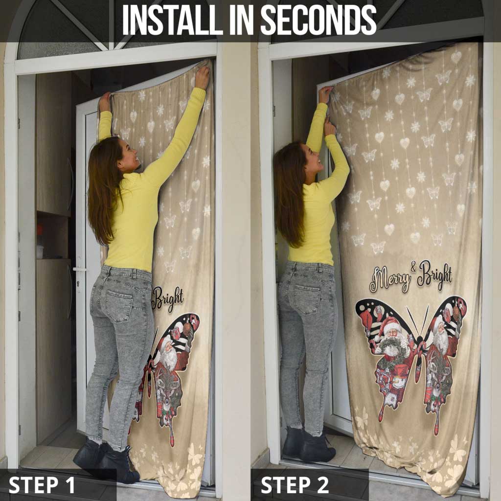 Butterfly Christmas Door Cover Freedom Is For Everyone - Wonder Print Shop