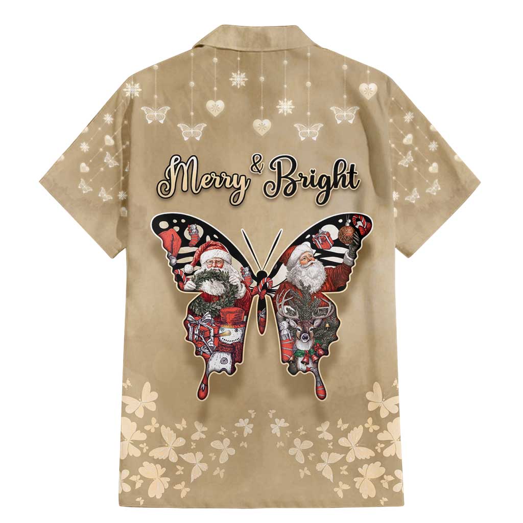 Butterfly Christmas Family Matching Mermaid Dress and Hawaiian Shirt Freedom Is For Everyone - Wonder Print Shop