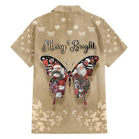 Butterfly Christmas Family Matching Off The Shoulder Long Sleeve Dress and Hawaiian Shirt Freedom Is For Everyone - Wonder Print Shop