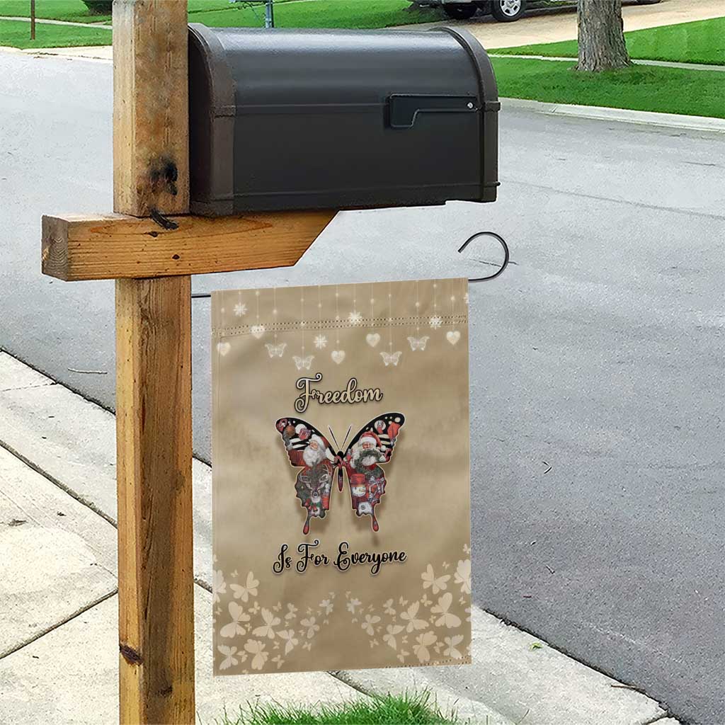 Butterfly Christmas Garden Flag Freedom Is For Everyone - Wonder Print Shop