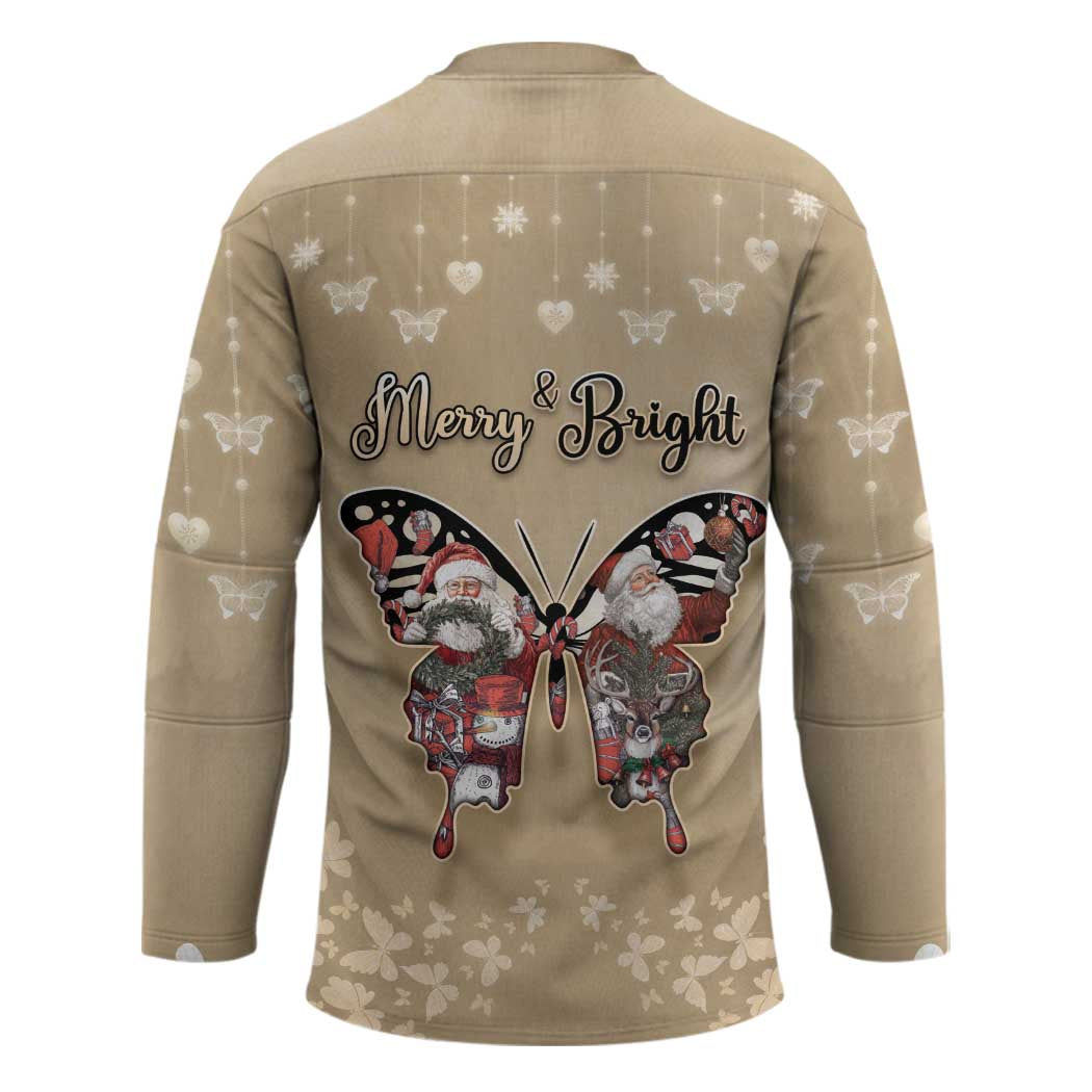 Butterfly Christmas Hockey Jersey Freedom Is For Everyone - Wonder Print Shop