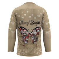 Butterfly Christmas Hockey Jersey Freedom Is For Everyone - Wonder Print Shop