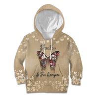 Butterfly Christmas Kid Hoodie Freedom Is For Everyone - Wonder Print Shop