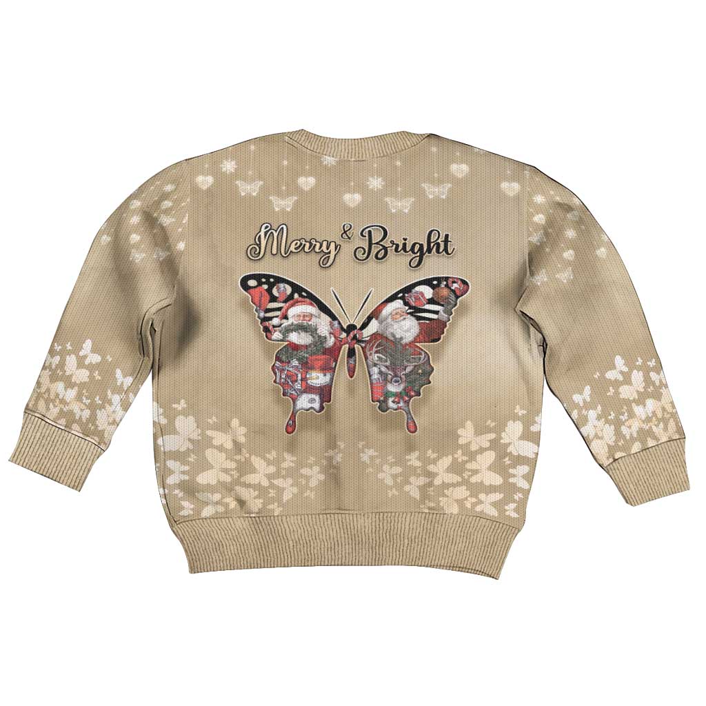 Butterfly Christmas Kid Ugly Christmas Sweater Freedom Is For Everyone - Wonder Print Shop